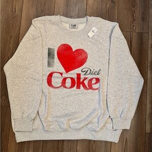 Old Navy Gray and Red Crewneck Sweater